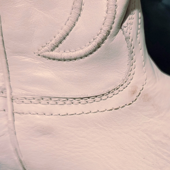 New $228 CORRAL Ladies White Stitched Leather Snip Toe Cowboy Boots 7 Z5046 - Picture 5 of 5